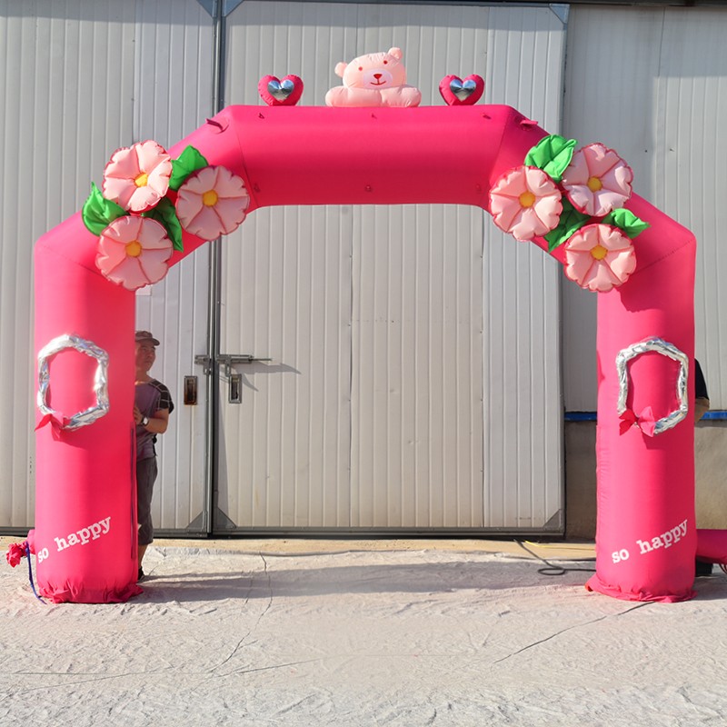 秀洲粉色婚礼拱门